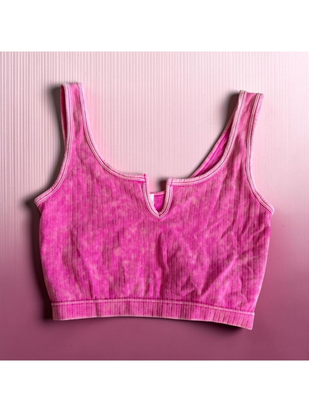 ZENANA Pink Neon Bra Bralette Size L/XL Womens